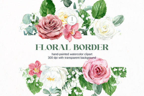 Boho Roses Floral Border: Your Essential Design Asset