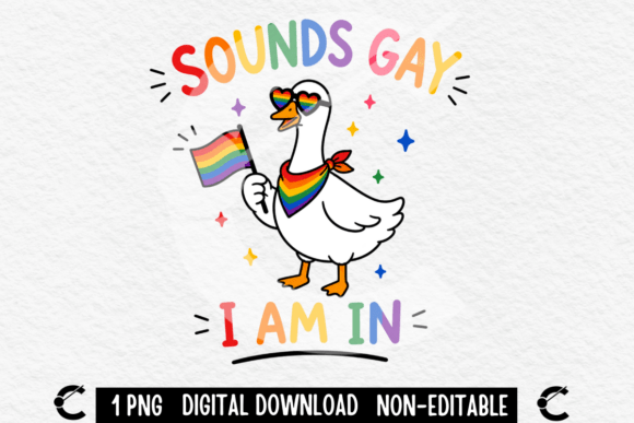 Celebrate Pride with the Sounds Gay I'm In Goose Design