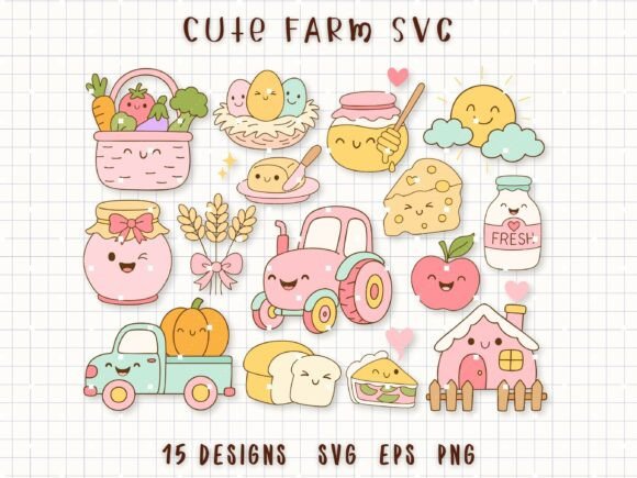 Charming Farm SVG: Cozy Clipart for Modern Crafting