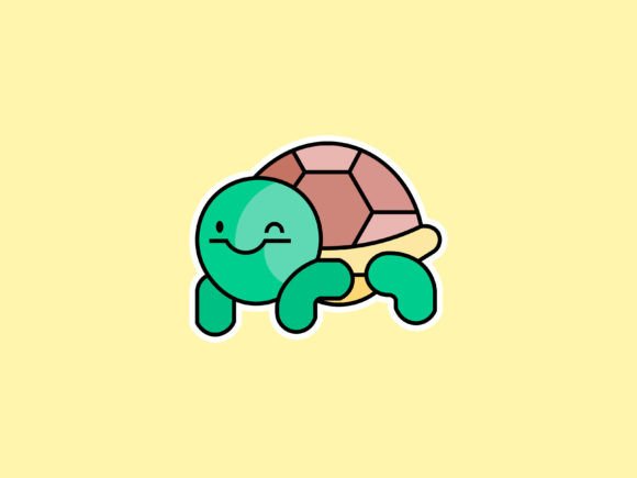 Charming Pets Turtle Illustrations for Creative Design Projects