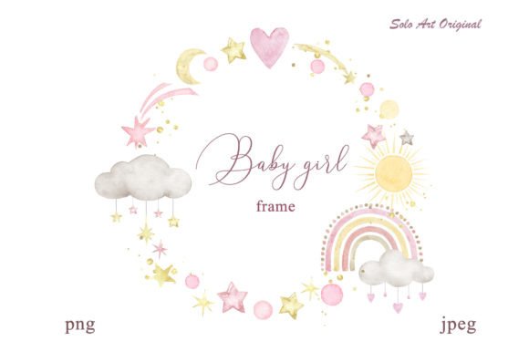 Designing with the Boho Rainbow Baby Shower Frame