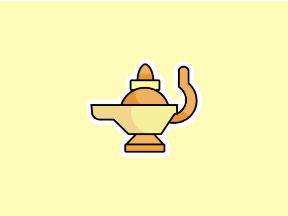 Ramadhan Oil Lamp Illustrations: A Luminous Design Asset