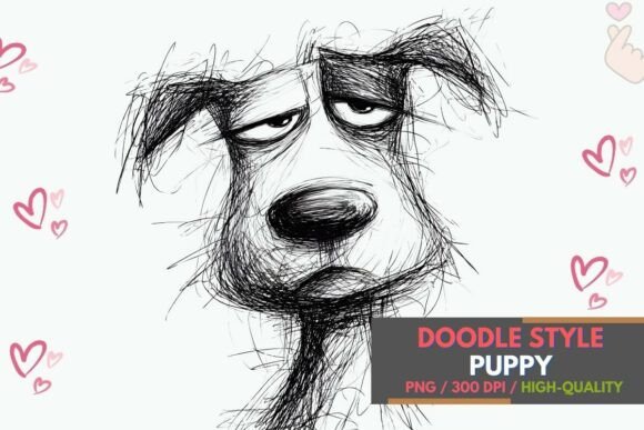 Scruffy Dog Sketch PNG Minimalist Art: A Designer's Guide
