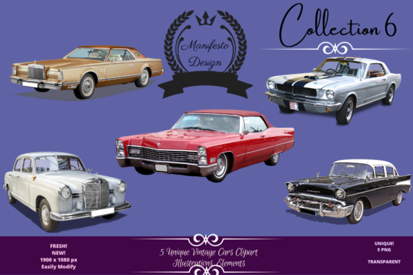 Timeless Style: Using Beautiful Vintage Cars Collection V 6 in Modern Design